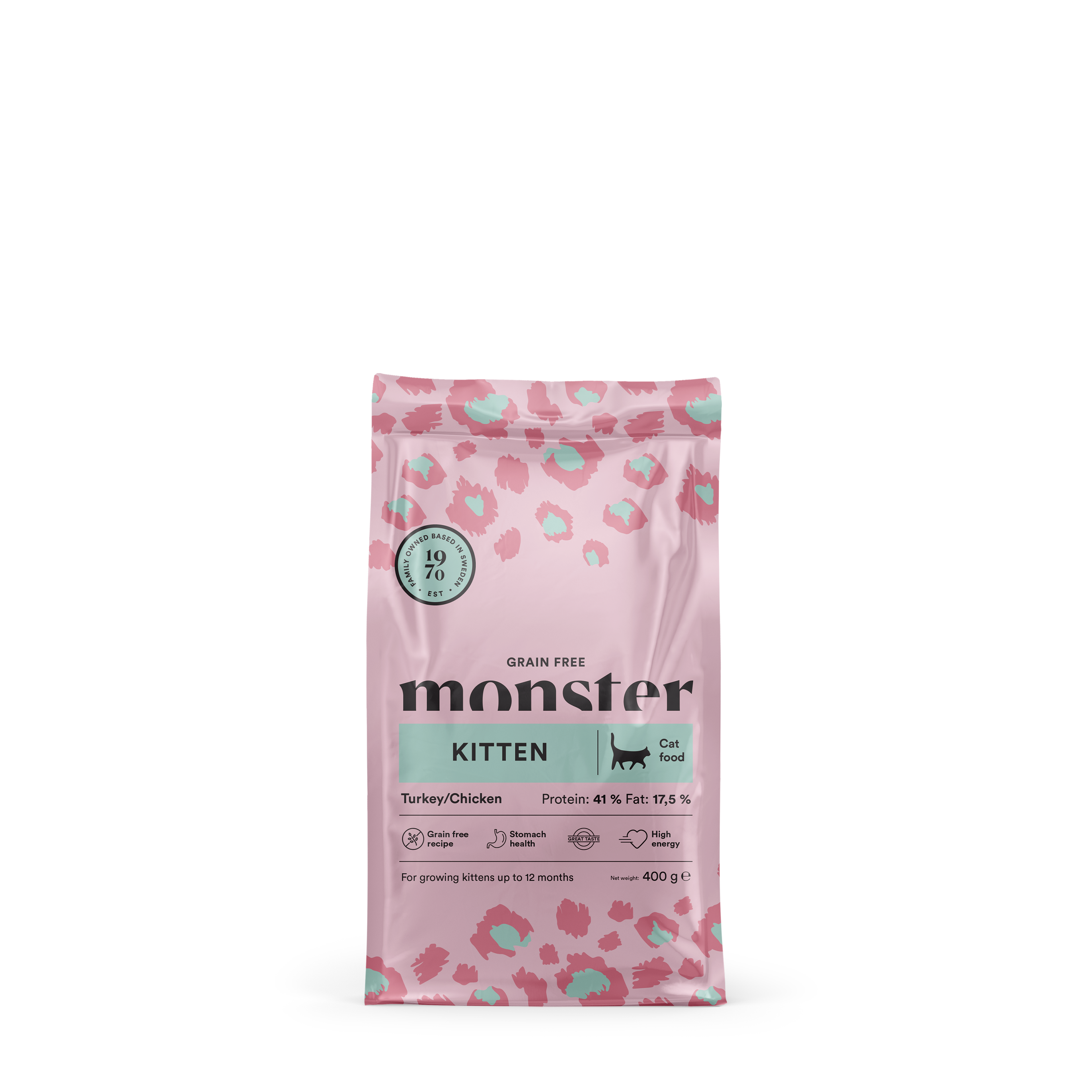 Monster Cat Grain Free Kitten Turkey/Chicken 400 g