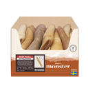 Monster Rawhide Extra Strong Beef Roll Large Bulk 20 pcs
