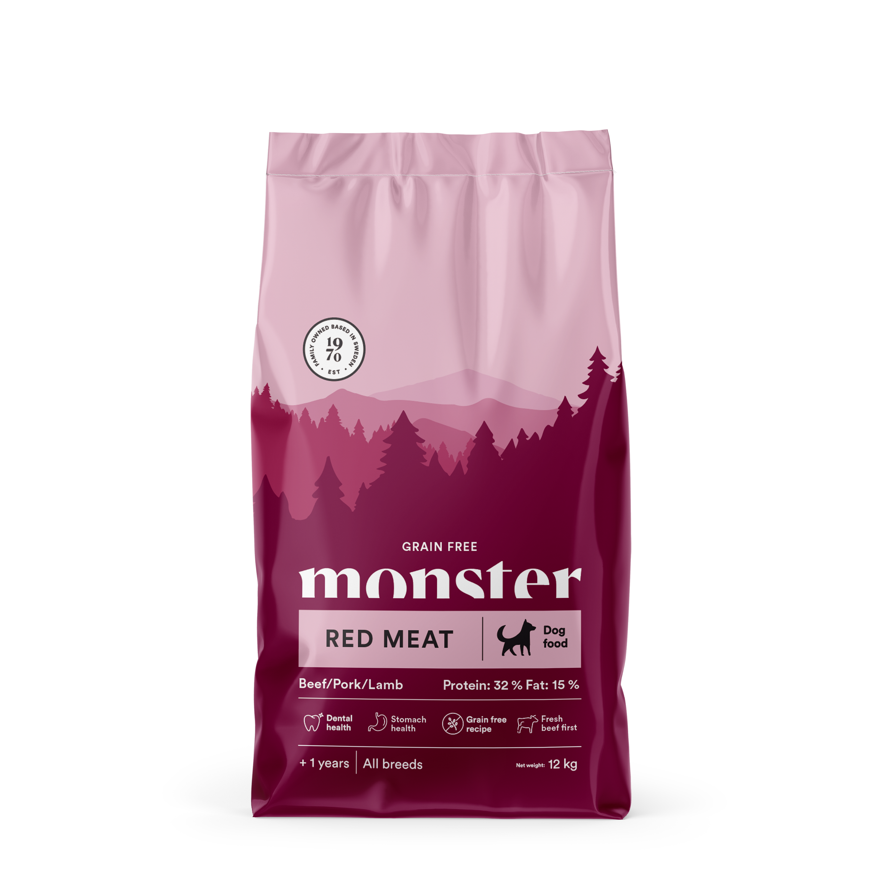 Monster Dog Grain Free Adult Red Meat 12 kg