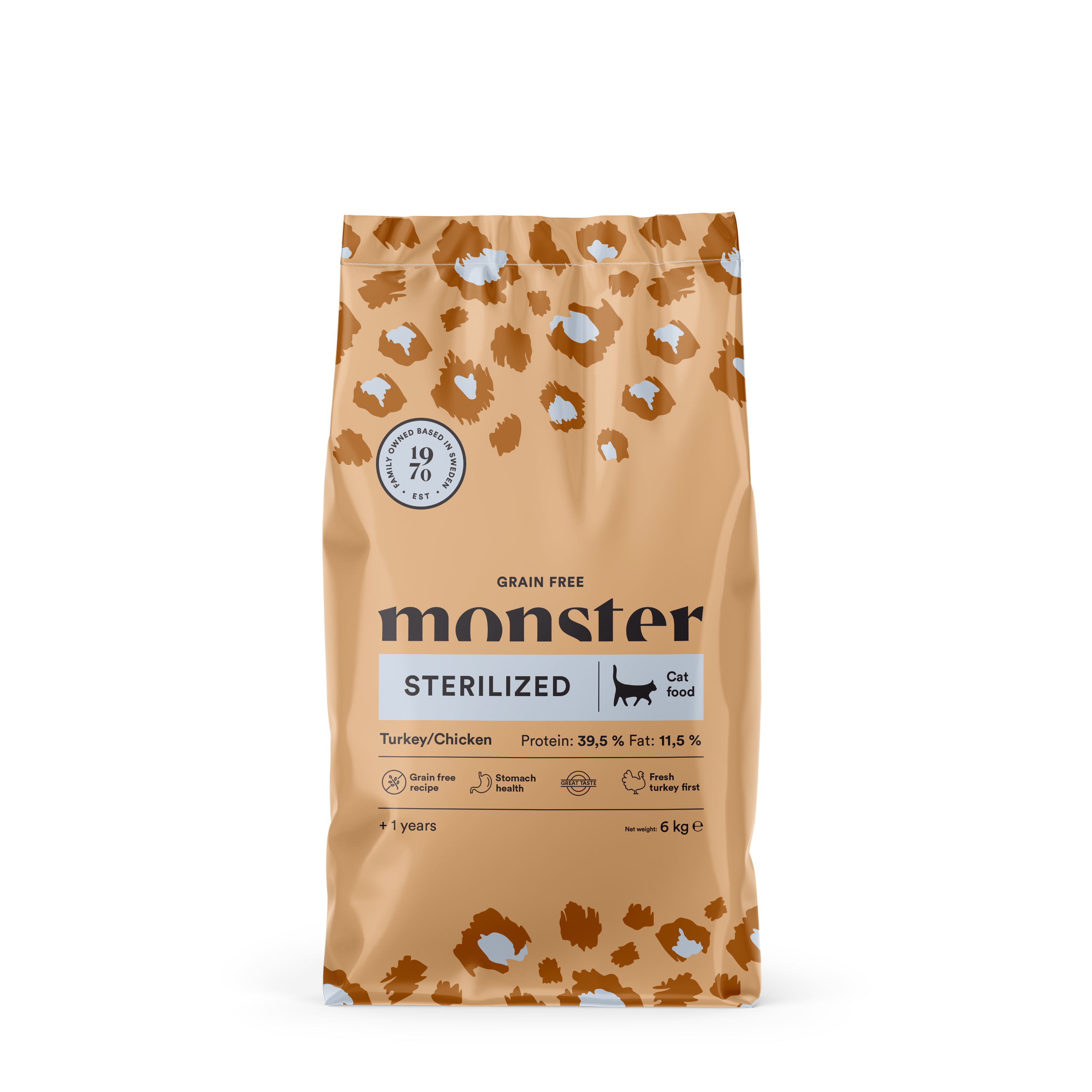 Monster Cat Grain Free Sterilized Turkey/Chicken 6 kg