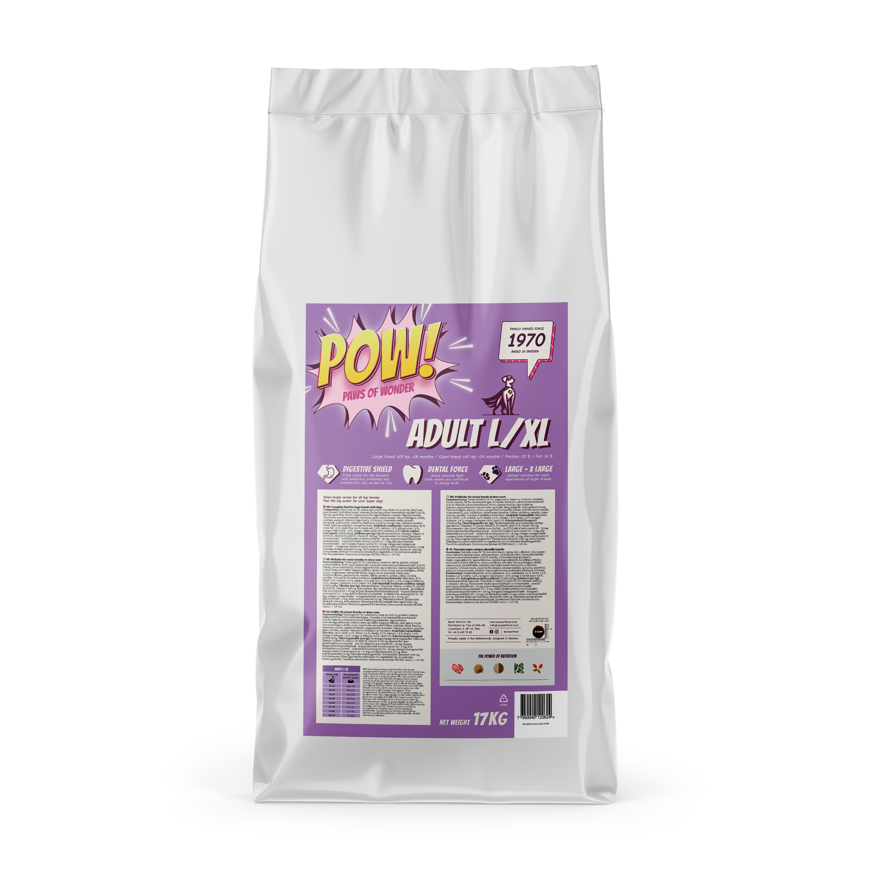 POW! Dog Adult Large / X-Large Pork 17 kg