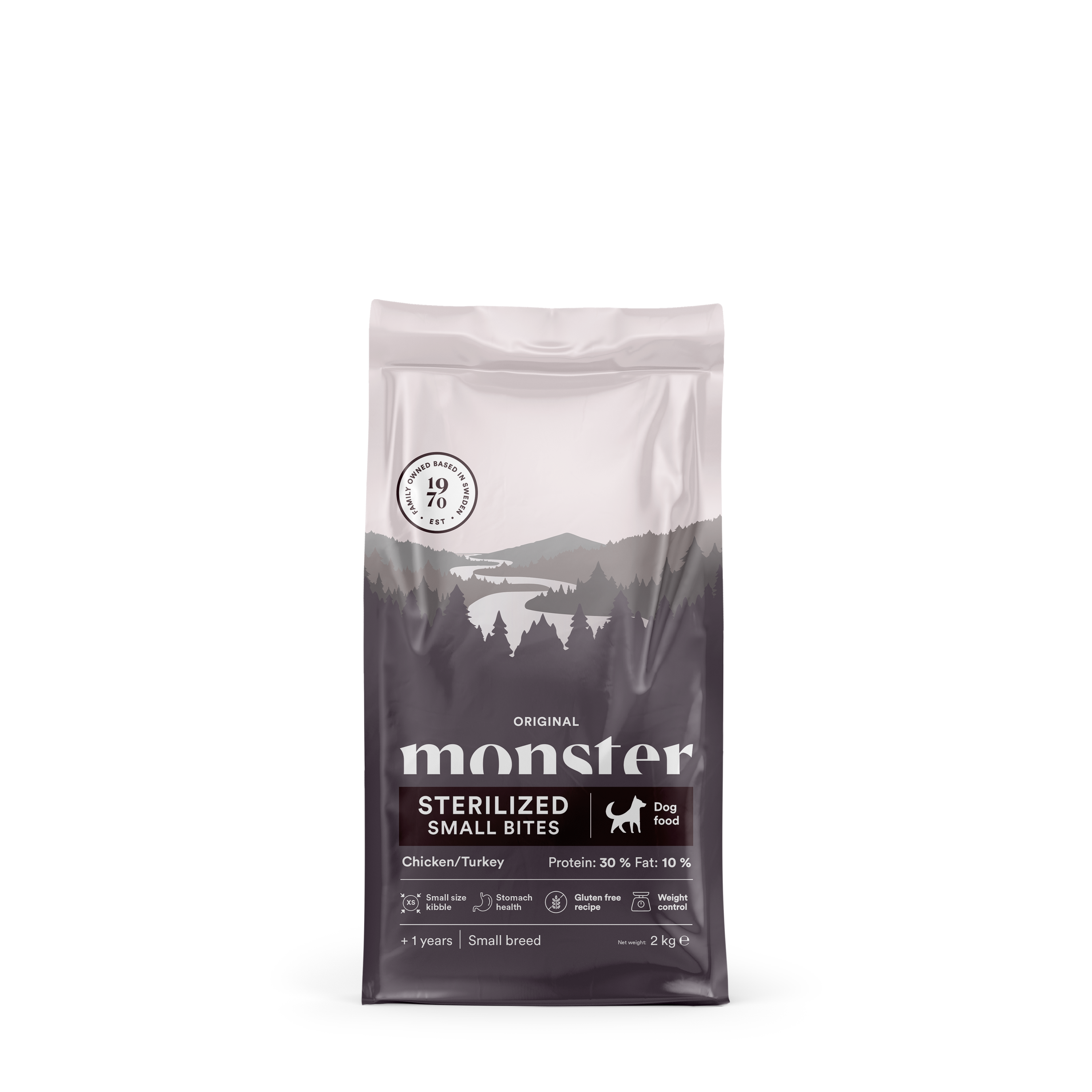 Monster Dog Original Sterilized Chicken/Turkey Small Bites 2 kg