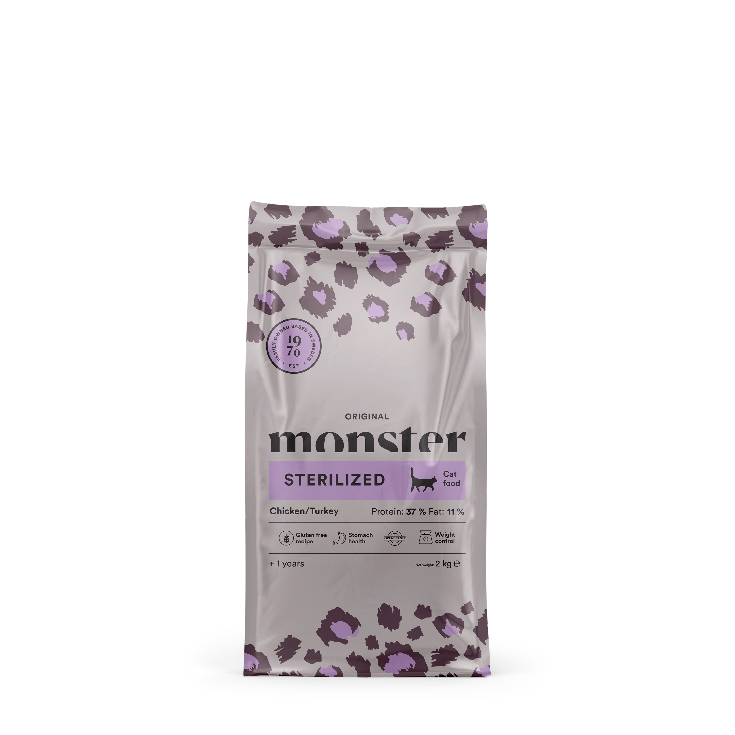 Monster Cat Original Sterilized Chicken/Turkey 2 kg