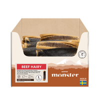 Monster Rawhide Beef Hairy Large Bulk 25 psc
