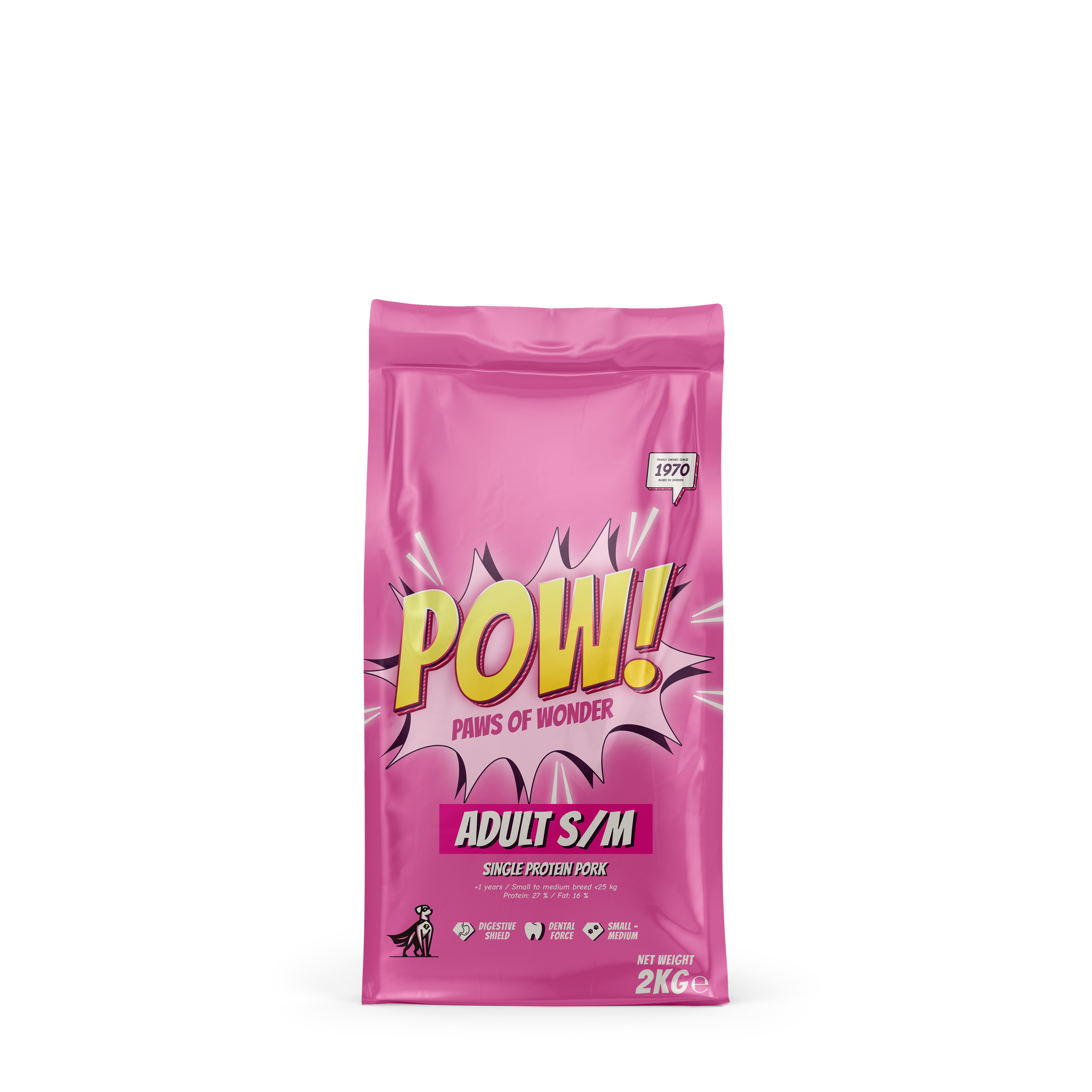 POW! Dog Adult Small / Medium Pork 2 kg