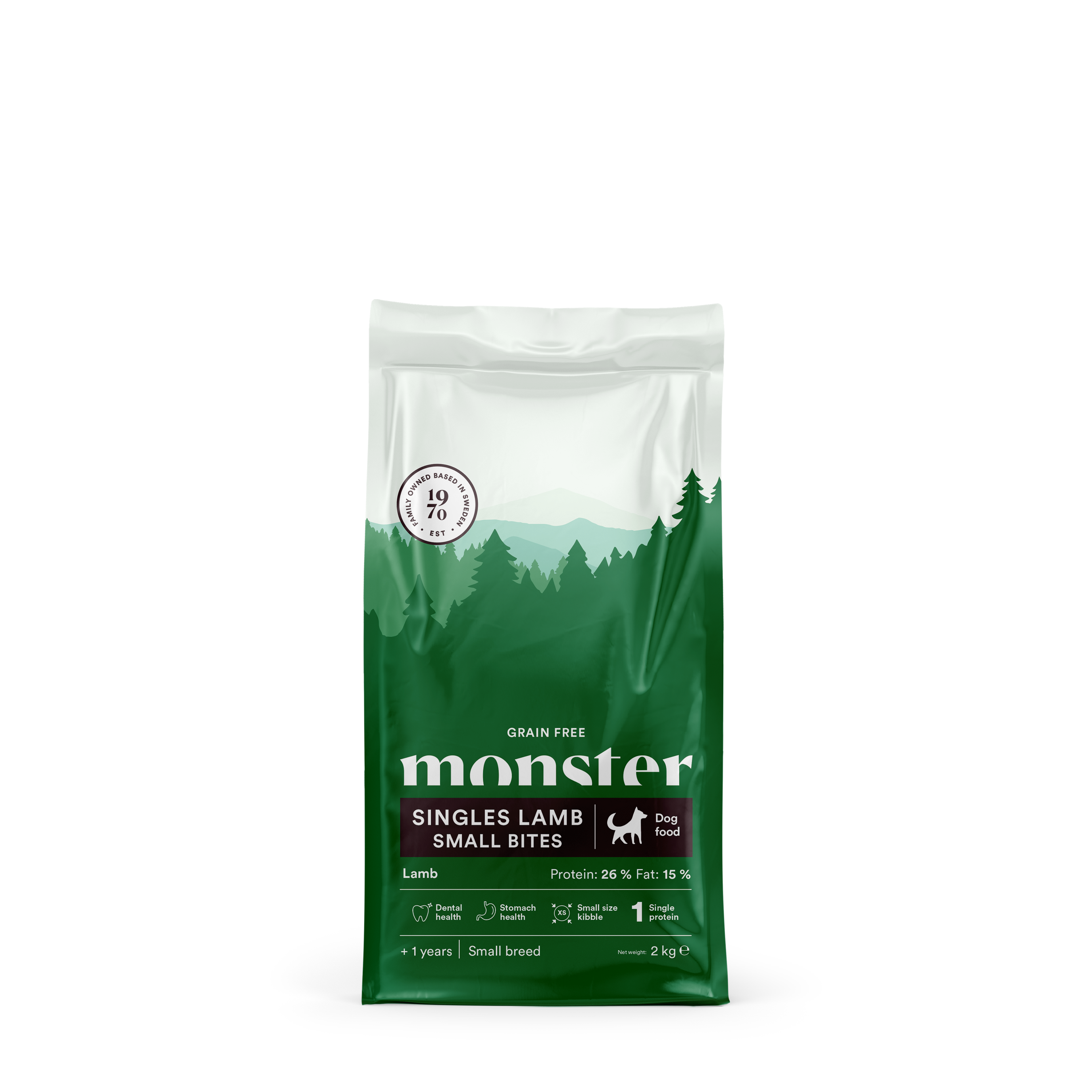 Monster Dog Grain Free Singles Lamb Small Bites 2 kg
