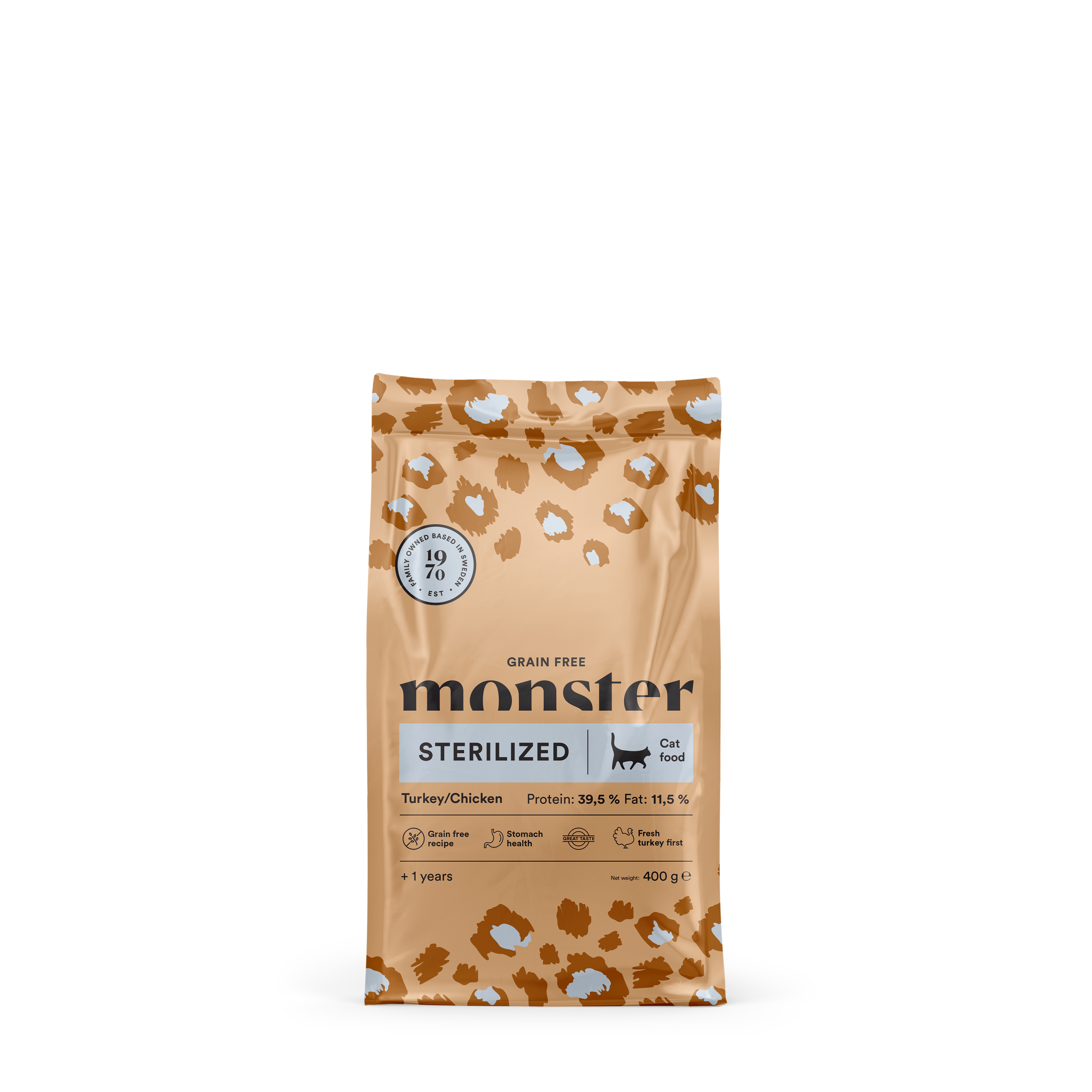 Monster Cat Grain Free Sterilized Turkey/Chicken 400 g