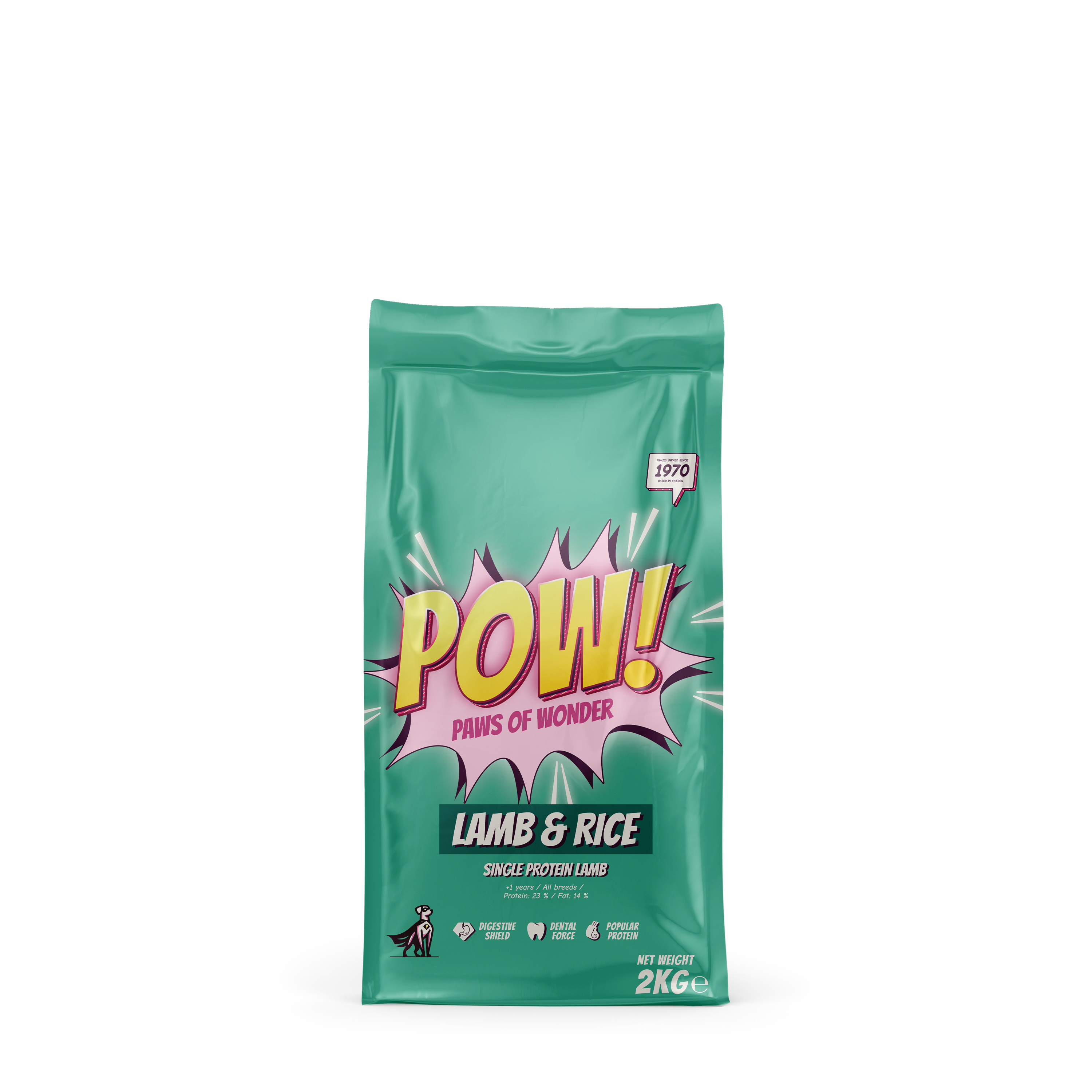 POW! Dog Adult Lamb & Rice 2 kg
