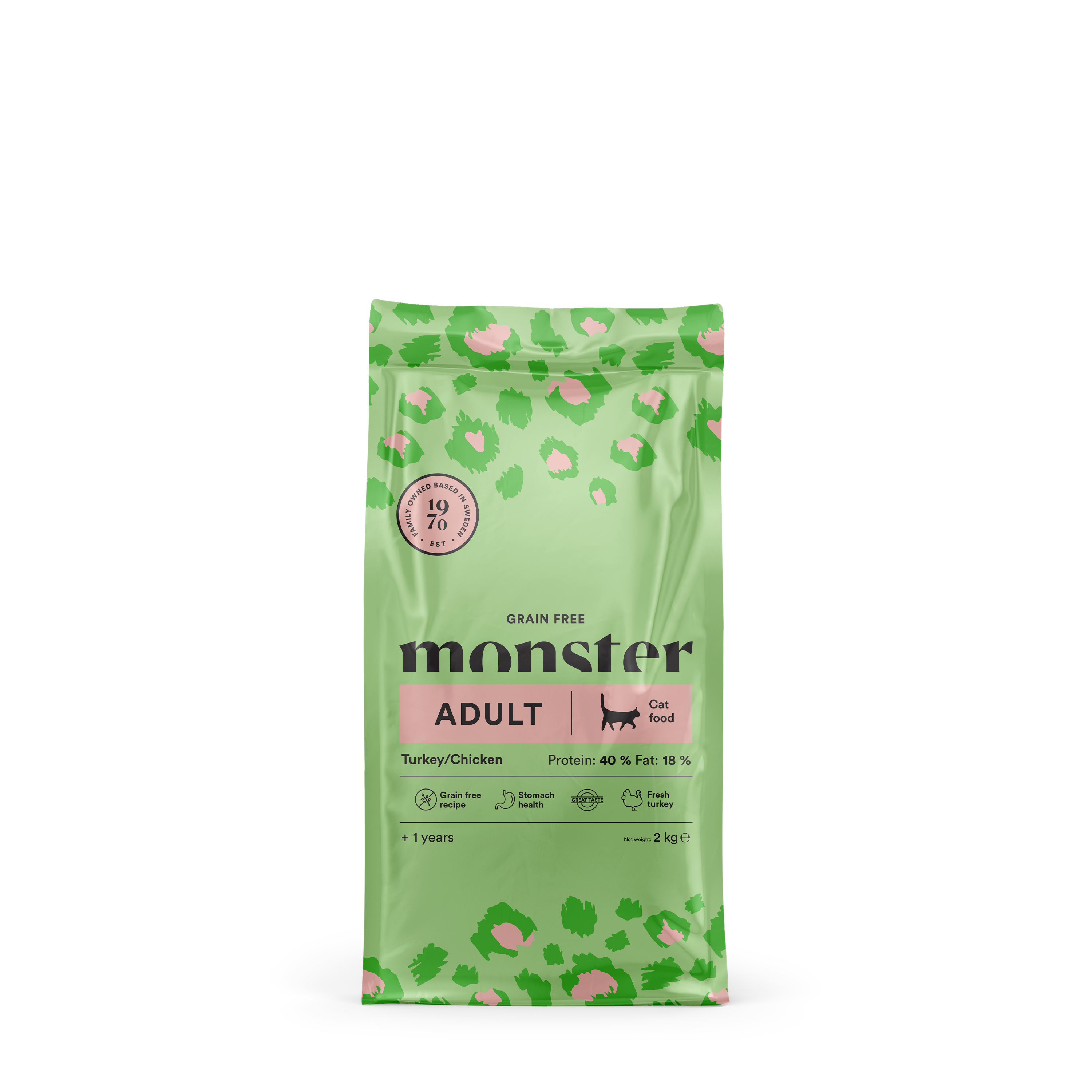 Monster Cat Grain Free Adult Turkey/Chicken 2 kg