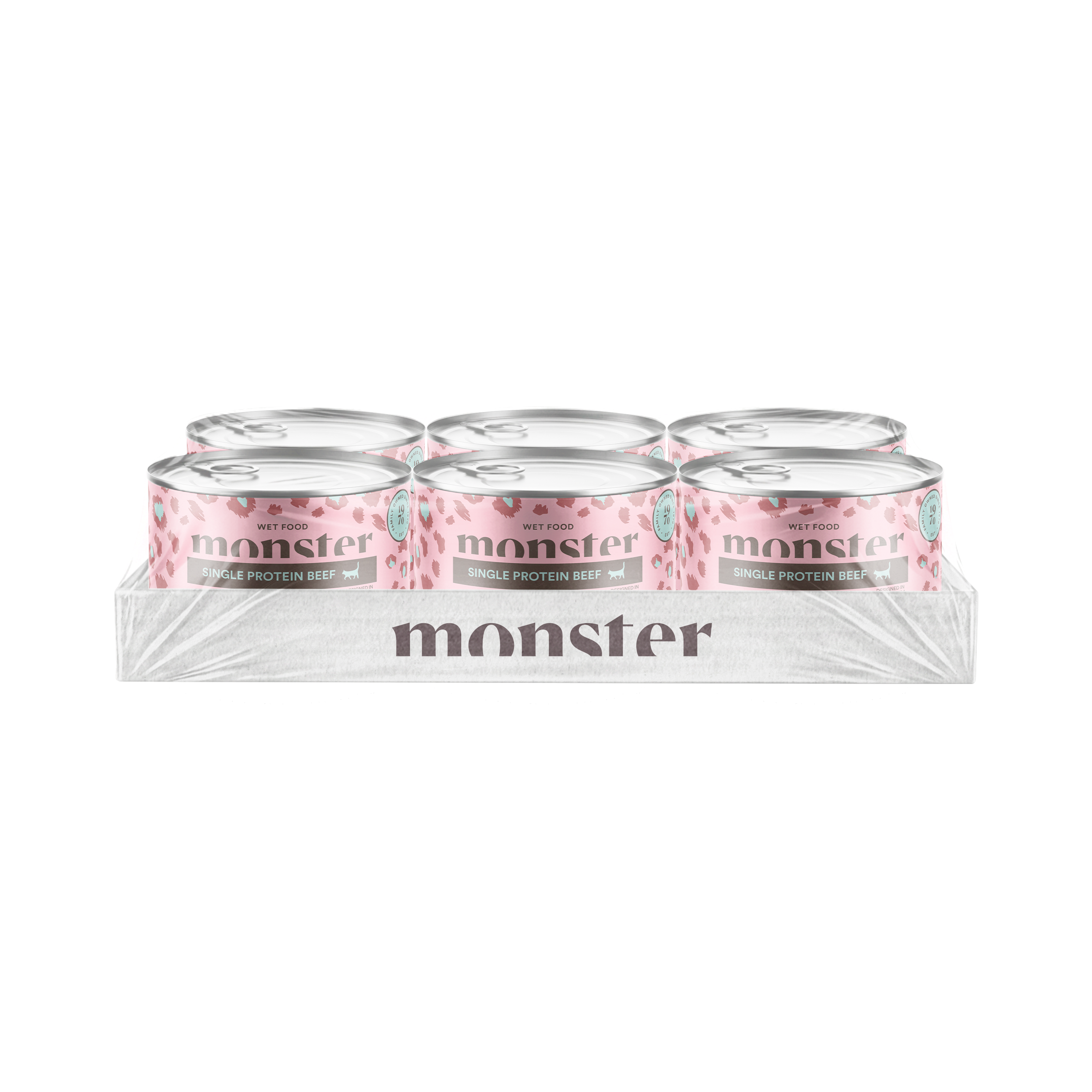 Monster Cat Adult Single Protein Beef Can 200 g (6 pcs)