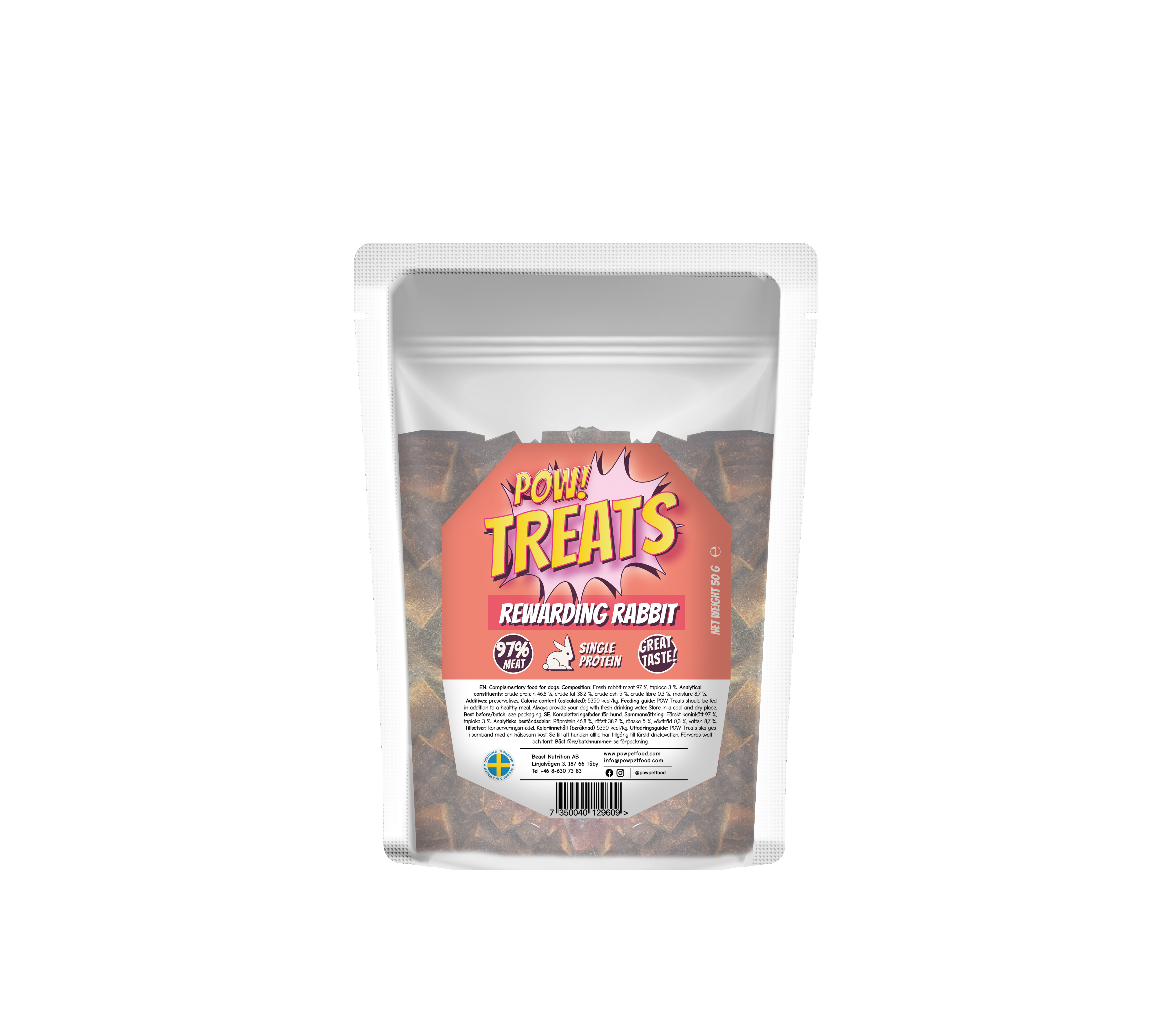 POW Treats REWARDING RABBIT 50 g