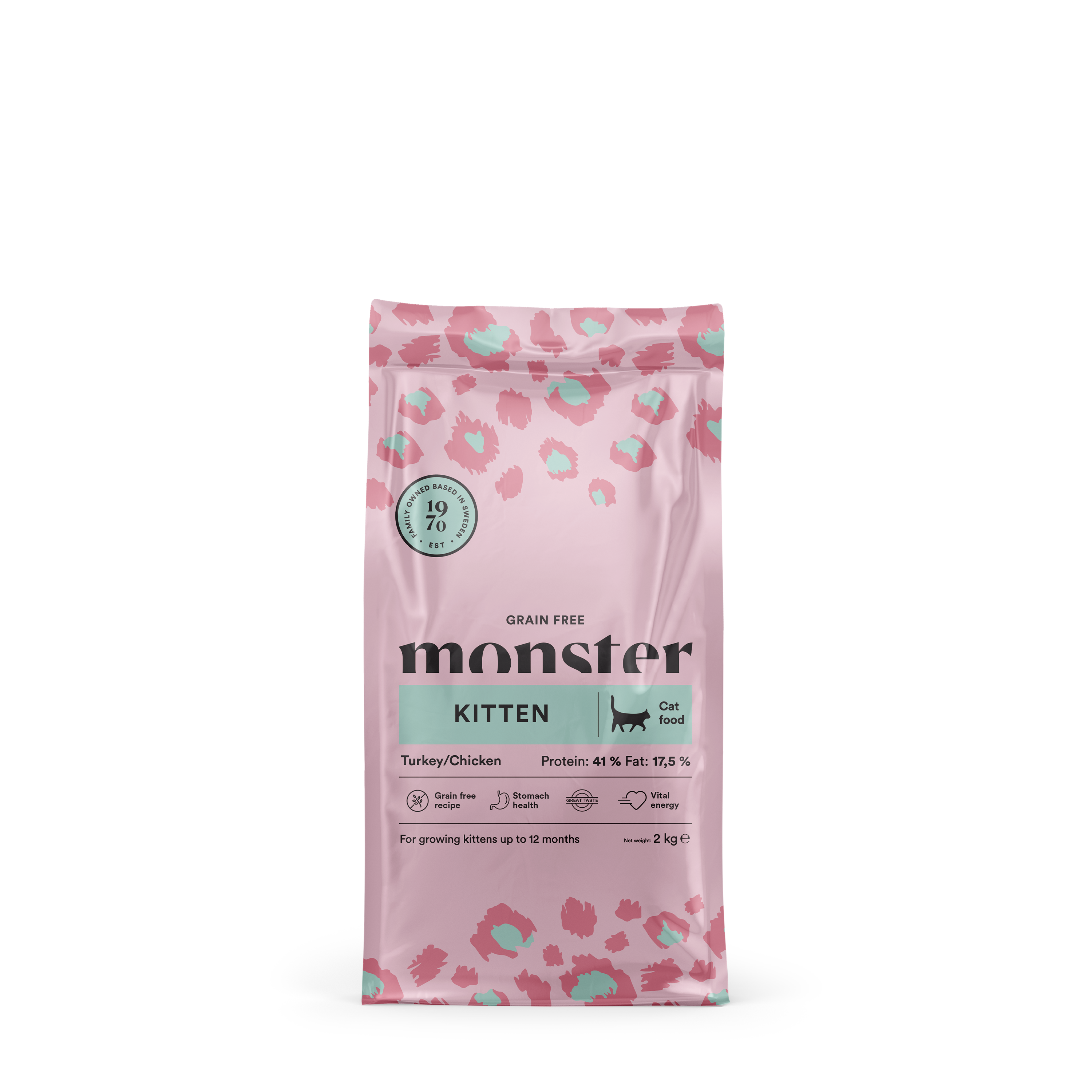 Monster Cat Grain Free Kitten Turkey/Chicken 2 kg