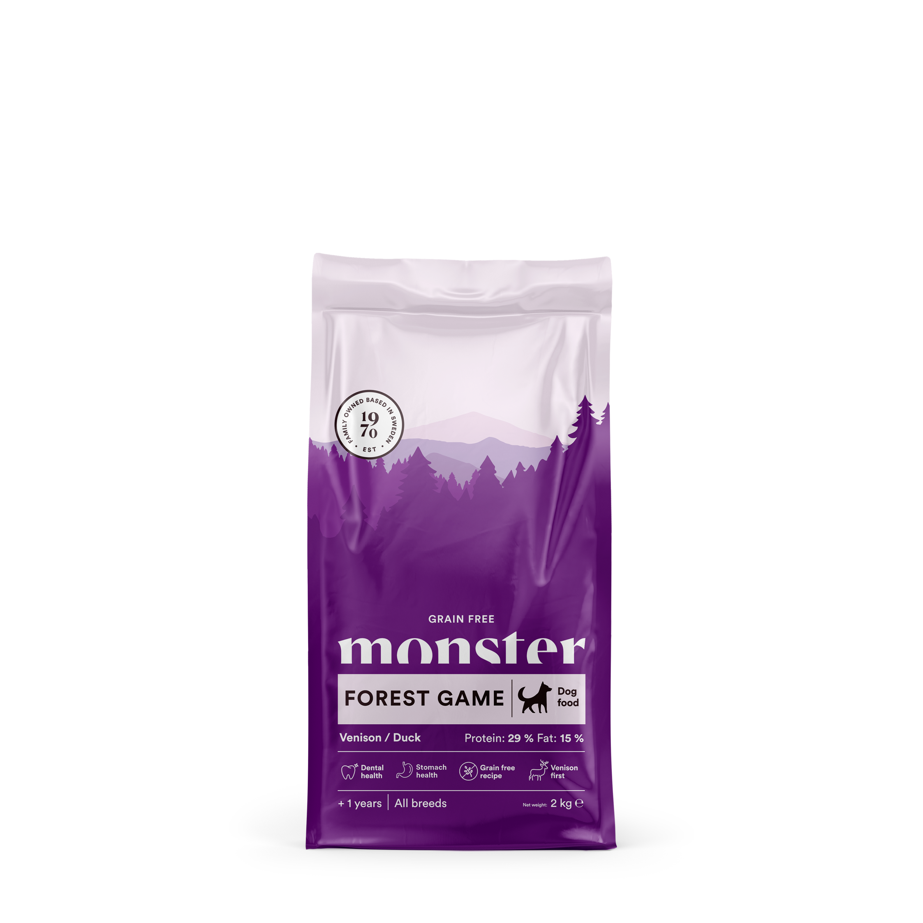 Monster Dog Grain Free Forest Game Venison/Duck 2 kg